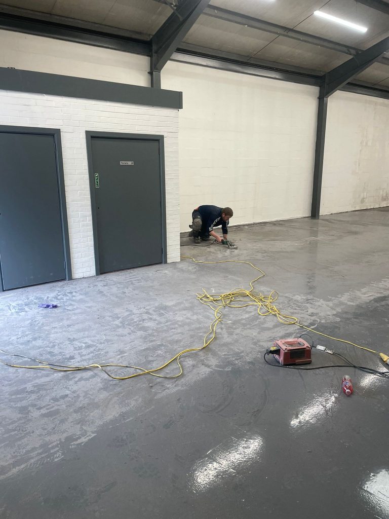 Edinburgh epoxy paint for a factory floor