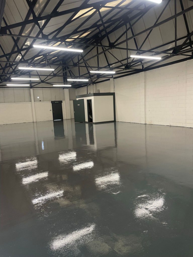 Edinburgh epoxy paint for a factory floor