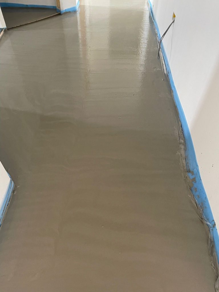 Cemfloor pour in Glasgow for private client