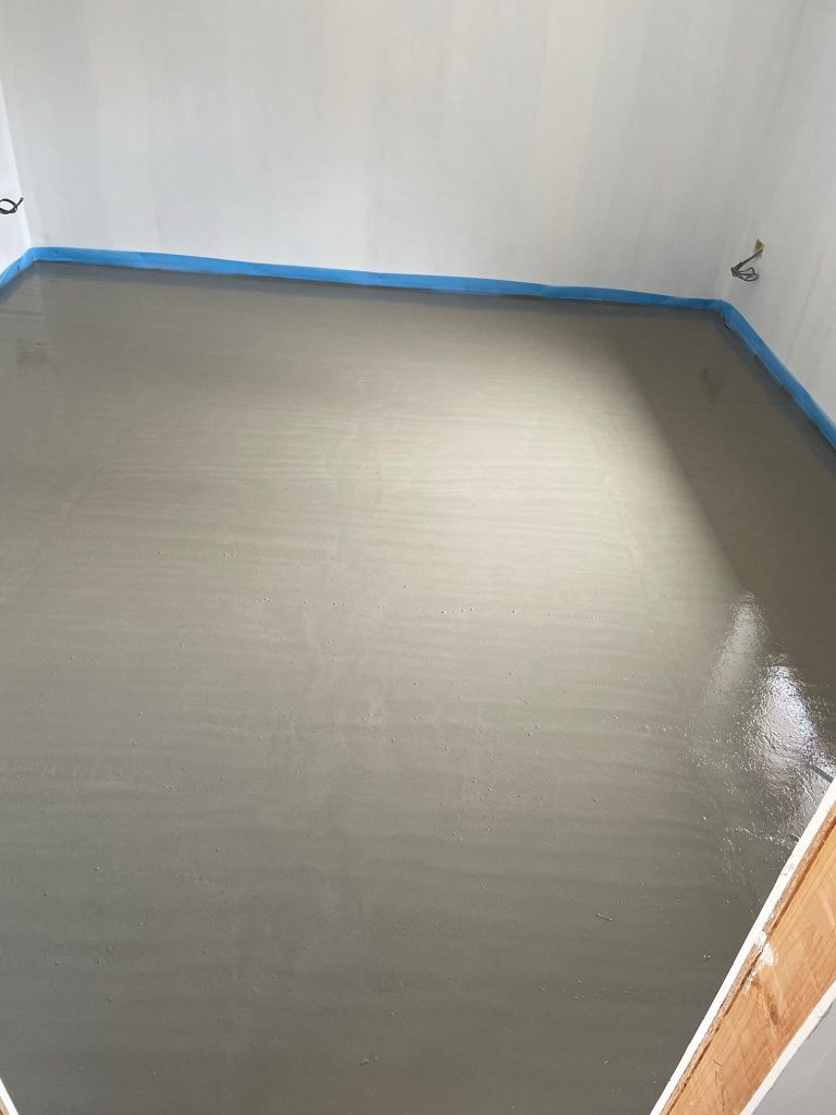 Cemfloor pour in Glasgow for private client