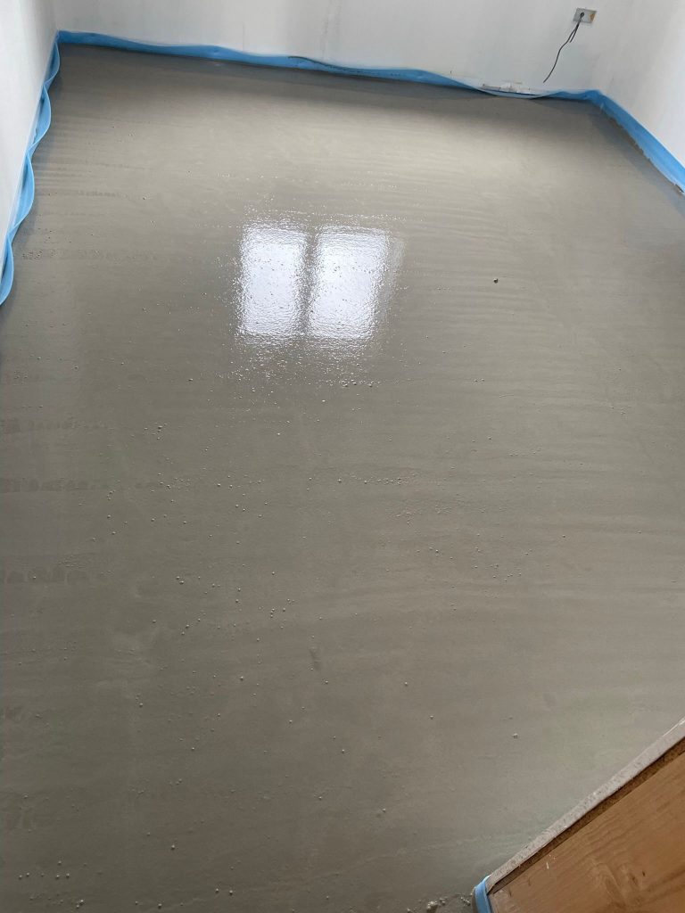 Cemfloor pour in Glasgow for private client