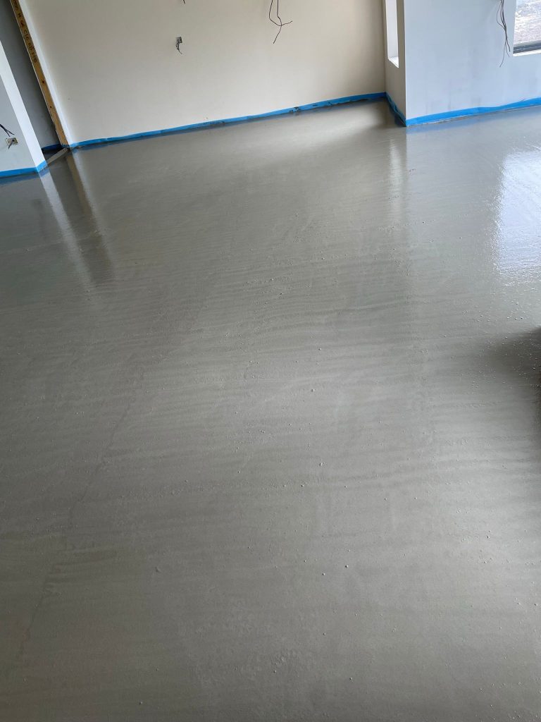 Cemfloor pour in Glasgow for private client