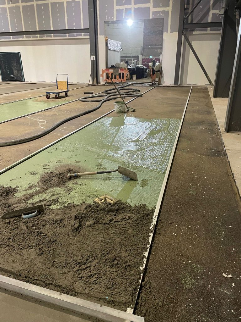 Kelvinhall screed and epoxy flooring system